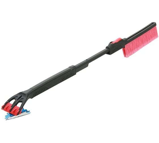 Щетка для снега телескопическая MEGAPOWER со скребком 61-79см BLACK/RED M-71045RD