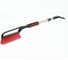 Щетка для снега телескопическая MEGAPOWER со скребком и мягкой ручкой BLACK/RED M-71066RD 1