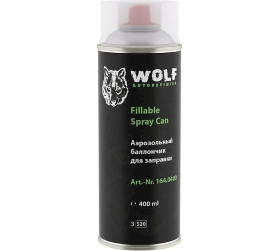 Баллон Wolf пустой, спрей, 0,4л 164.0400