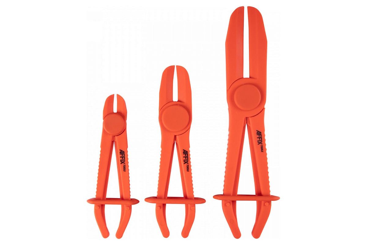 Зажимы для шлангов пластиковые 15-60 мм, 3 предмета AFFIX AF10960104 ...