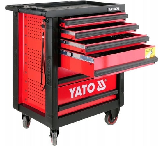 Инструментальная тележка YATO 177 предметов, 6 ящиков YT-5530