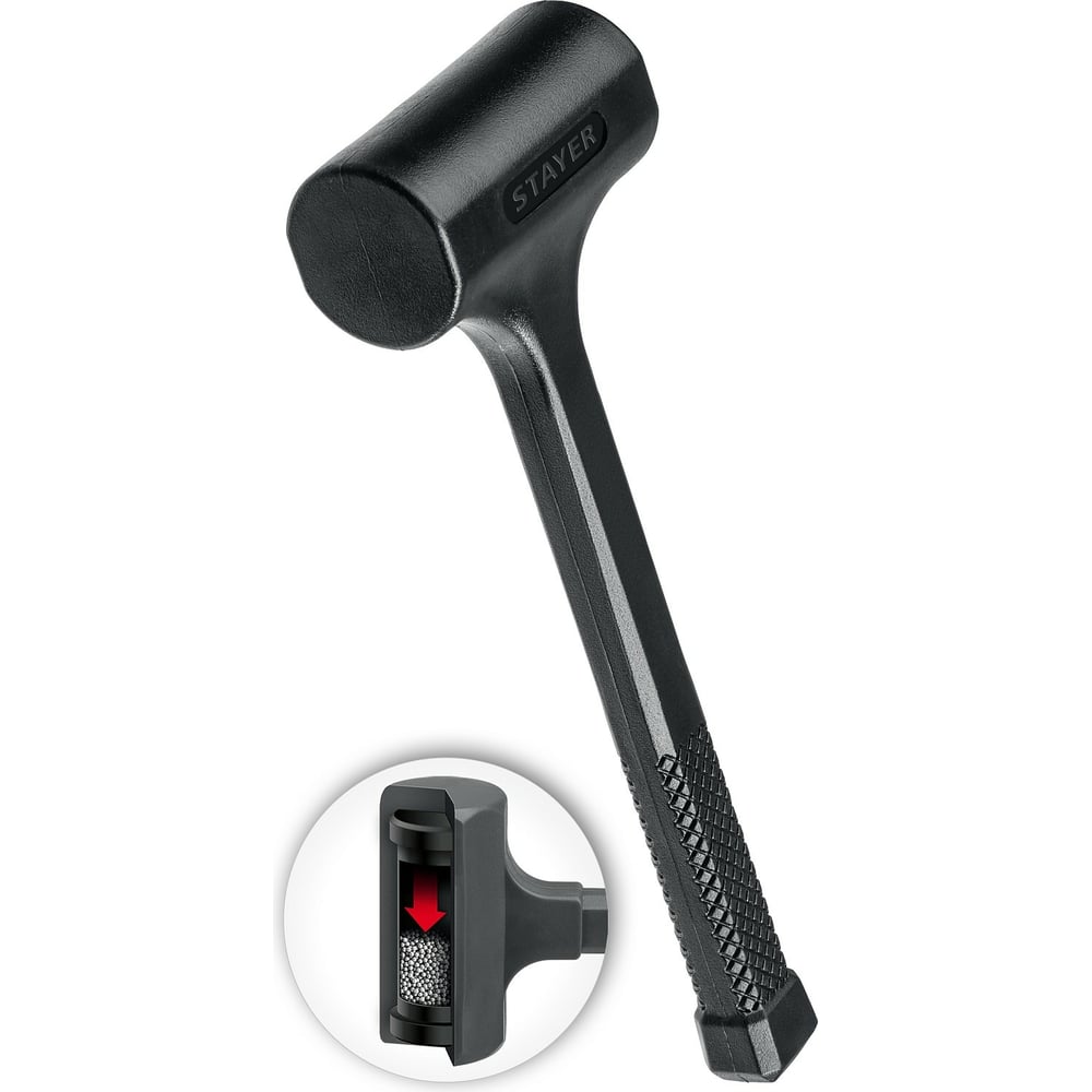 Цельнолитой безынерционный молоток STAYER 1350 г, 60 мм 2042-1350 ...