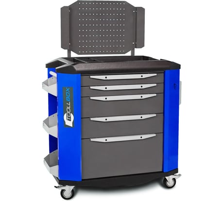 Инструментальная тележка Toollbox с экраном серии premium ТВР-5 RAL 5005