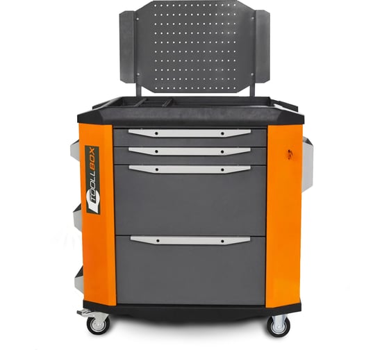 Инструментальная тележка Toollbox с экраном серии premium ТВР-4 RAL 2008