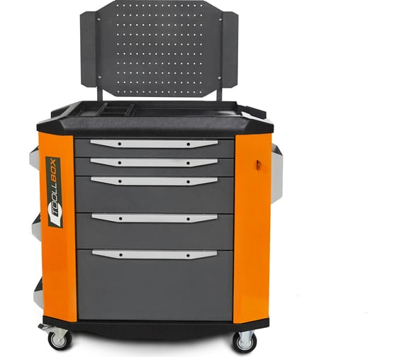 Инструментальная тележка Toollbox с экраном серии premium ТВР-5 RAL 2008 1