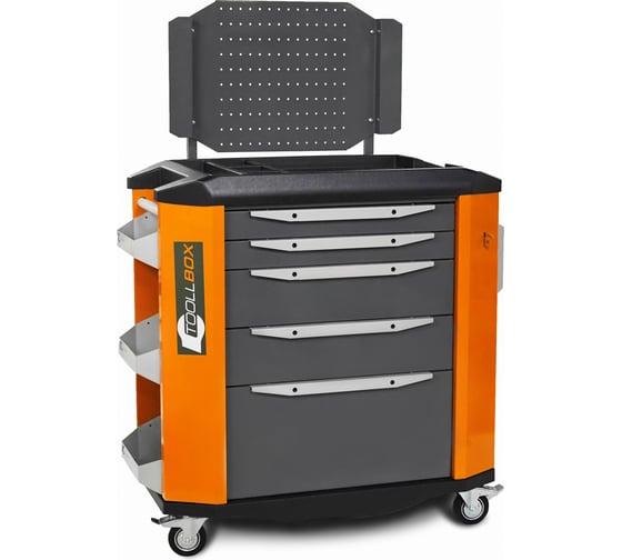 Инструментальная тележка Toollbox с экраном серии premium ТВР-5 RAL 2008