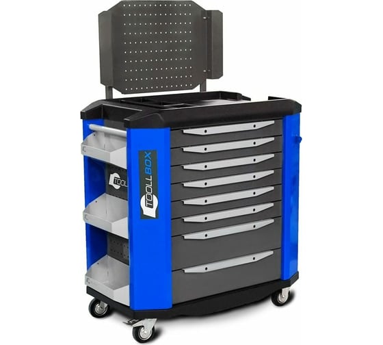 Инструментальная тележка Toollbox с экраном серии premium ТВР-8 RAL 5005