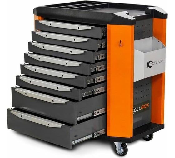 Инструментальная тележка Toollbox с экраном серии premium ТВР-8 RAL 2008