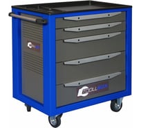 Инструментальная тележка Toollbox с центральным замком серии standart TBS-5 RAL 5005
