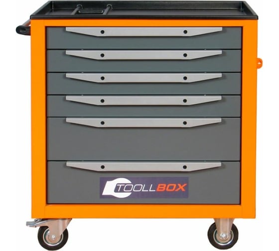 Инструментальная тележка Toollbox с центральным замком серии standart TBS-6 RAL 2008