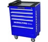 Инструментальная тележка IZELTAS PARTNER синяя с инструментами, 5 ящиков -blue 8235005121