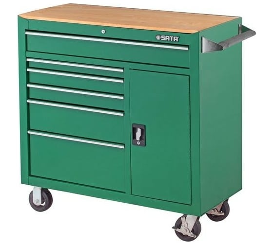 Инструментальная тележка Sata 1035x457x897 8 лотков 1 ящик 95109