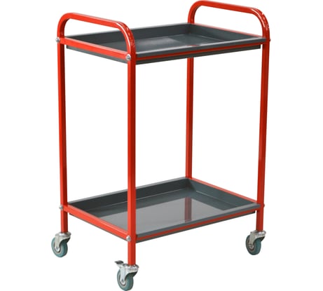 Тележка для инструментов Zatesov две полки, открытая ТТ-02-RED