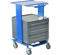 Тележка-тумба для инструментов Zatesov на три ящика SIPS-03-BLUE