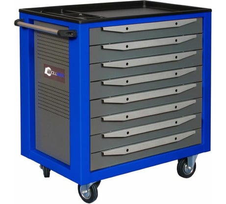 Инструментальная тележка Toollbox с центральным замком серии standart TBS-8 RAL 5005