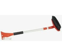 Щетка от снега и льда FENOX мягкая щетина, поворотная голова, телескопическая ручка FAU1007