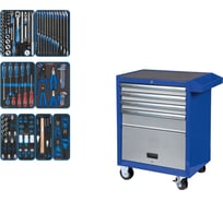 Набор инструментов KING TONY "GLORY" в синей тележке, 152 предмета 934-152GLB