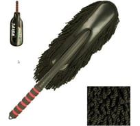 Щетка для удаления пыли Li-Sa из микрофибры, поролоновая ручка, пластик 65 см, в чехле 47422