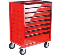 Тележка инструментальная KORUDA 7 секций, красная, на колесах, NEW KR-007-Red 142662