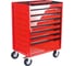 Тележка инструментальная KORUDA 7 секций, красная, на колесах, NEW KR-007-Red 142662 2