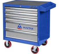 Синяя инструментальная тележка (5 ящиков) МАСТАК 521-05581B