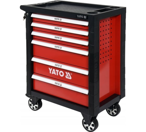 Инструментальная тележка YATO 177 предметов, 6 ящиков YT-55300