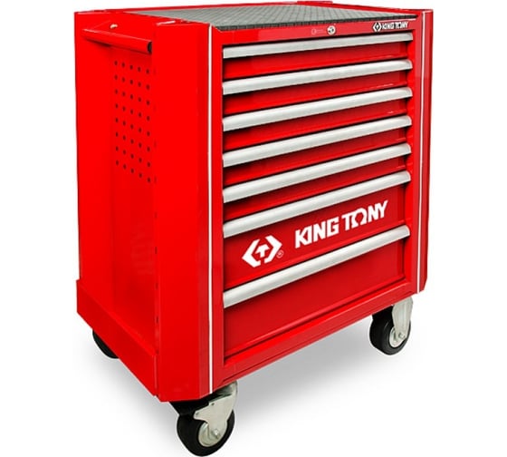 Набор инструментов в красной тележке, 204шт KING TONY 934A-100MR