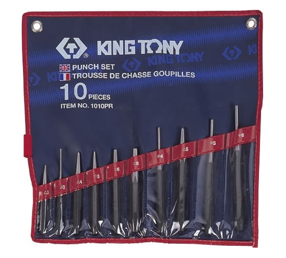 Набор инструментов в красной тележке, 204шт KING TONY 934A-100MR