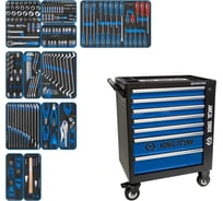 Набор инструментов в чёрной тележке KING TONY EFFORT 235 предметов 9G35-235MRV