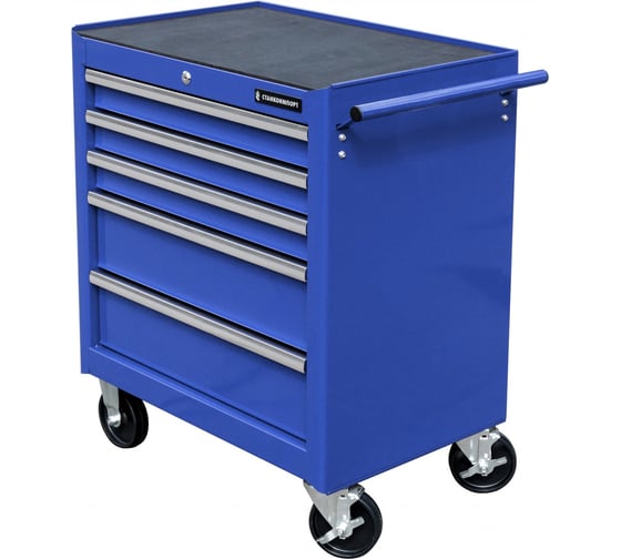 Инструментальная тележка на колесах, 5 ящиков, синяя Станкоимпорт BTD-271051CIS blu 1