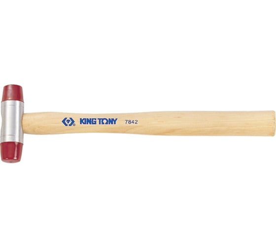 Киянка с полиуретановыми сменными насадками 60мм, 875г KING TONY 7842-60