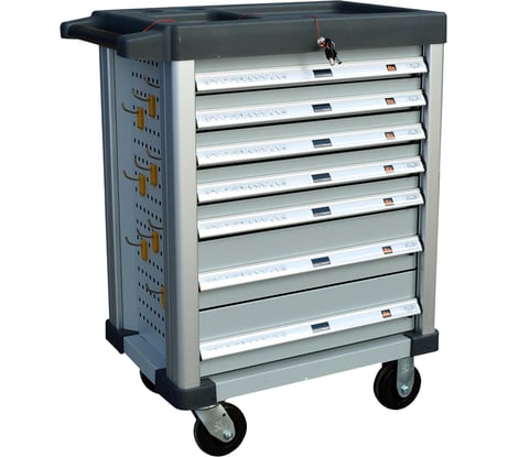 Инструментальная тележка WIEDERKRAFT  7 ящиков WDK-907