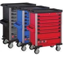 Инструментальная тумба 7 секций, синяя FORCE 10217B