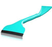 Двусторонний водосгон ZiZay со скребком для льда, разборный, ширина 160x85 мм, длина 375 мм, бирюзовый ZZ0034