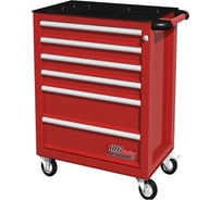 Инструментальная тележка, 6 ящиков, красная FERRUM 02.106R-3000