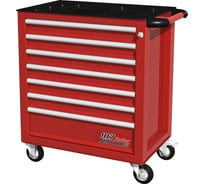 Инструментальная тележка, 7 ящиков, красная FERRUM 02.107R-3000