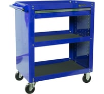 Открытая тележка, 3 полки и ящик, синяя МАСТАК 520-01580B