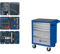 Набор инструментов KING TONY GLORY в синей тележке, 152 предмета 934-152AMB