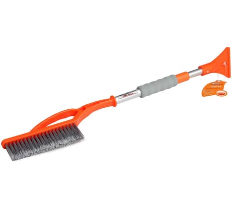 Щетка от снега и льда с телескопической рукояткой и распушённой щетиной + скребок (79-100 см) Airline AB-R-14S