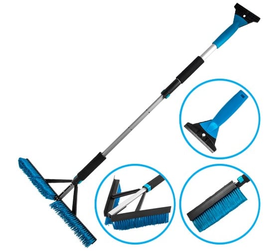 Телескопическая щетка для снега Zeus ZBW038 72038 (92-113 см)