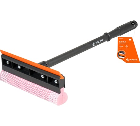 Щетка для мытья стекол с поролоном и водосгоном Airline 39 см ABGN008