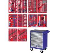 Набор инструментов ЛИДЕР 270 предметов МАСТАК 52-06270B в синей тележке