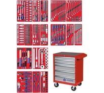 Набор инструментов ЭКСПЕРТ 323 предмета МАСТАК 52-06323R в красной тележке