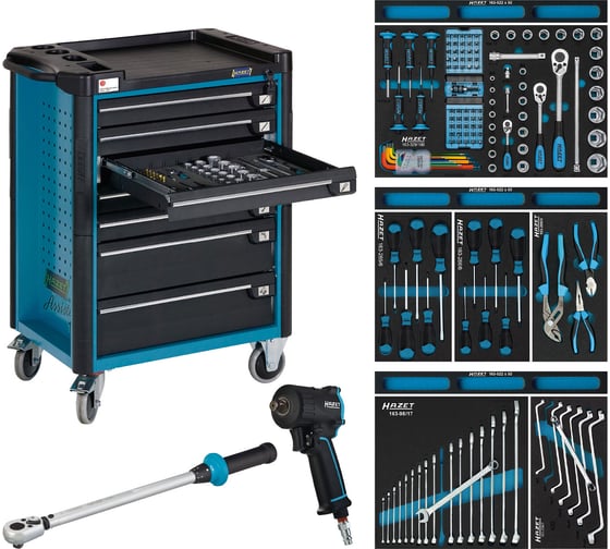 Инструментальная тележка HAZET Assistent 178 N-7 и 145 инструментов 179-7/145