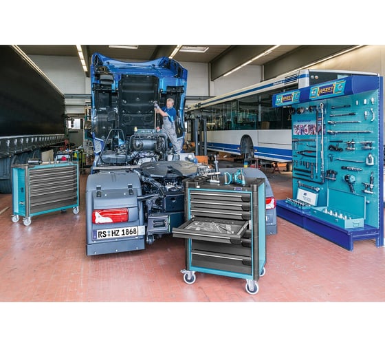 Инструментальная тележка HAZET Assistent 178 N-7 и 145 инструментов 179-7/145