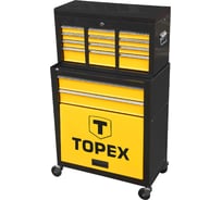 Тележка для инструмента, 2 выдвижные ящика, полка TOPEX 79R500