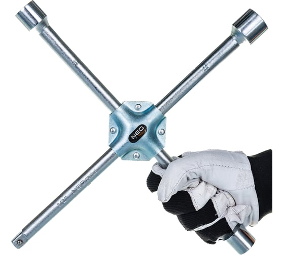 Балонный ключ-крест NEO Tools DIN889 17x19x22x1/2 мм 11-100