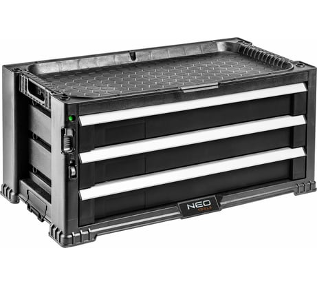 Ящик для инструмента, 3 выдвижных ящика NEO Tools 84-227
