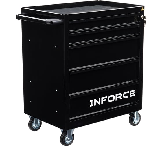 Инструментальная тележка Inforce 5 ящиков, габариты без упаковки 745х465х825мм 06-01-14