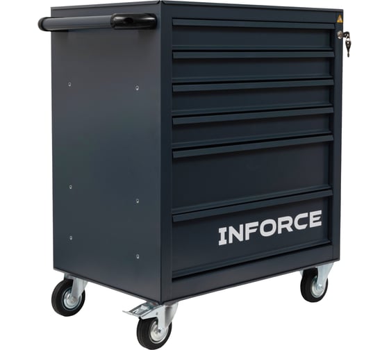 Инструментальная тележка, 6 ящиков, габариты без упаковки 745х465х825мм Inforce 06-01-15